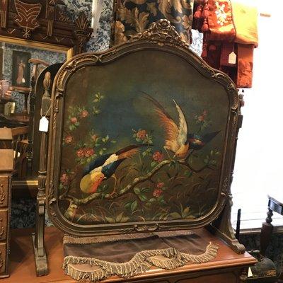 Hand painted screen ca. 1900