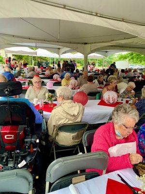 Annual Catered event for Wesley Ridge 24 year anniversary. Residents and guests invited. Sept 2022  #UpCloseSavor