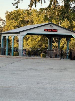 Outdoor seating area.