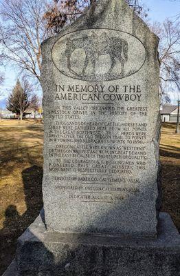 American Cowboy memorial