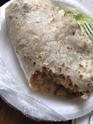 HUGE chicken burrito!