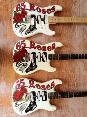 Hand painted guitars