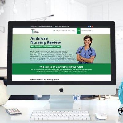 Website developed for Ambrose Nursing Review