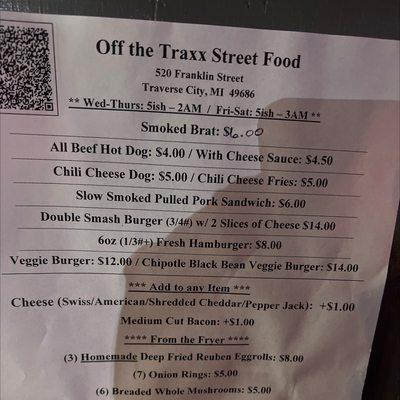 Off The Traxx Street Food