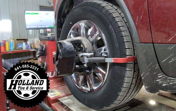 Wheel Alignment for all vehicles.