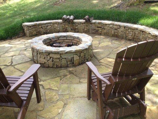 Completed Fire Pit.