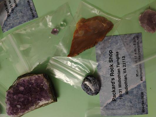 Arrow head and geodes