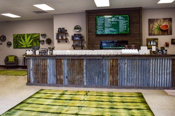 Butte dispensary front counter