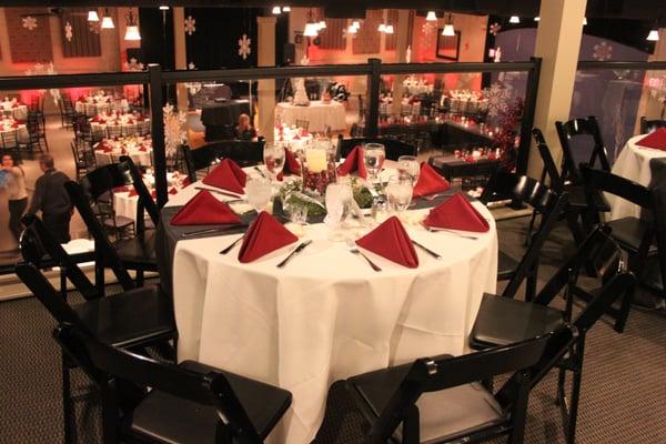 View from the Mezzanine of a December Wedding