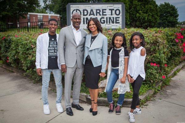 Pastor KJ and First Lady Kimya with their three children.