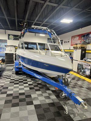 Tint, Detail, Stereo Upgrade on a Tige boat