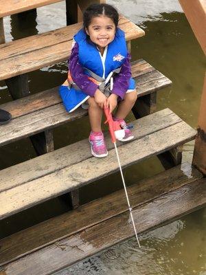 First day fishing