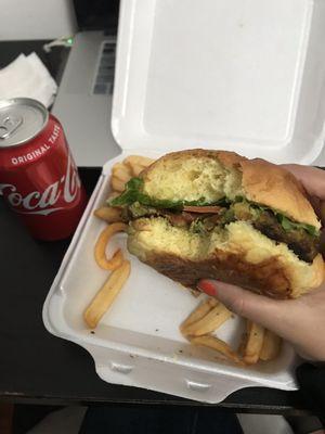 Veggie burger  combo ! You won't get disappointed to all the vegetarians