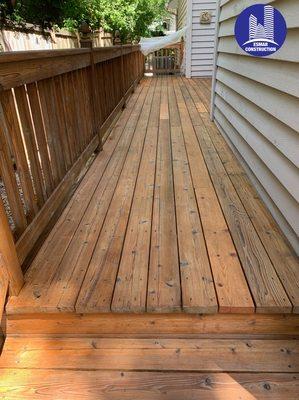 Stained deck! #ESMARCONSTRUCTION