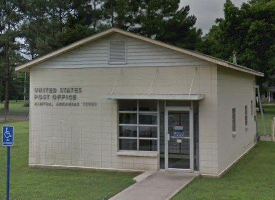 view of front of Almyra, Arkansas post office building