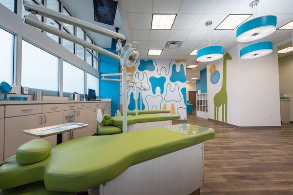 Our space is designed with kids in mind and includes all of the latest in dental technology.