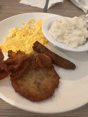 Sampler with grits.