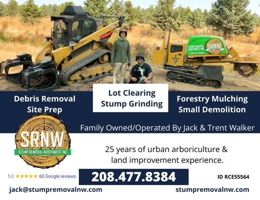 Lot clearing and brush clearing service Boise Idaho