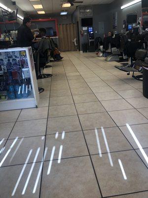 Before pic. barbers in the back hanging out... came out at 10... they open at 9:30. Horrible customer service.