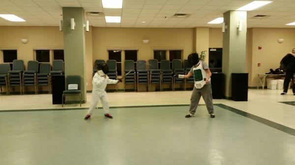 Fencing class