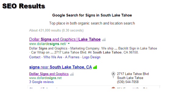 Internet marketing South Lake Tahoe Rank High SEO and SEM