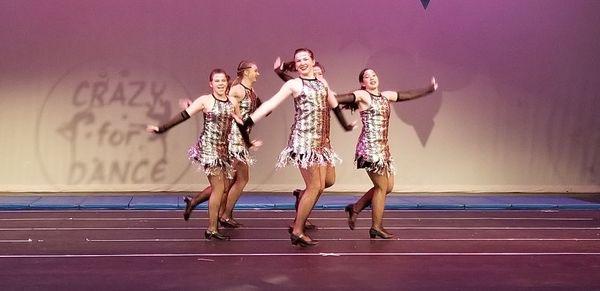 Senior Tap Competition Dance Team at Recital 2018