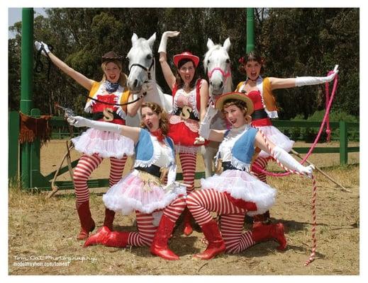 September's Cowgirl Elves at the Equestrian area of Golden Gate Park