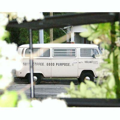 The Roastery, 'Good Coffee. Good Purpose' VW bus