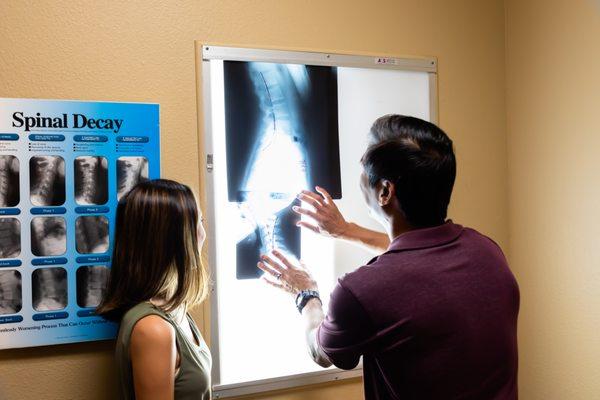 Dr. Miranda will thoroughly go over all x rays that are needed.