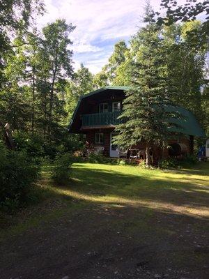 In the woods, yet a block away from Talkeetna's main road.