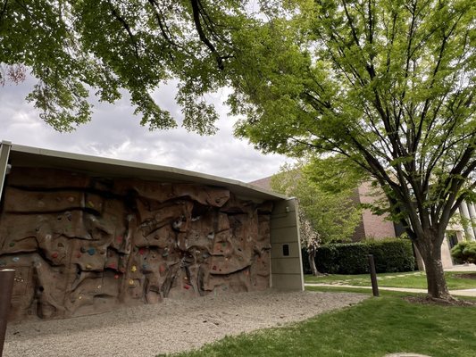 Rock climbing wall