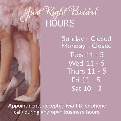 New store hours beginning May 2020