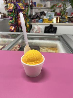 Mango sorbet