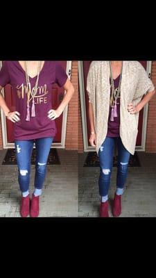 #MOMlife Tees in Pinot...the color for       FALL