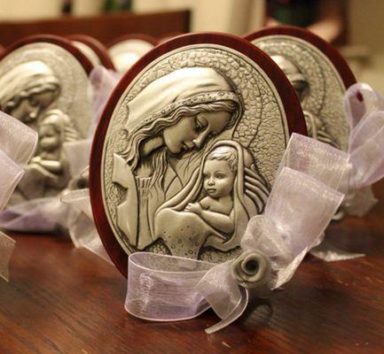 Beautiful favors for religious occasions.