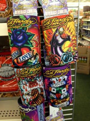 Ed Hardy beer koozies! Guess what everyone is getting for XMas!