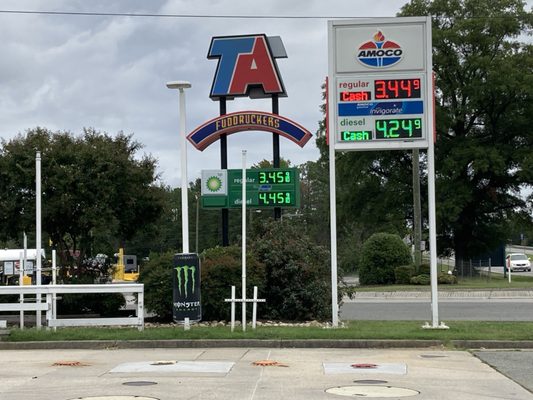 TA Travel Center is competing with Amoco. But there's no way to get there.