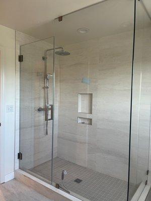 Master bedroom shower door