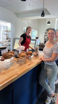 The pastry display