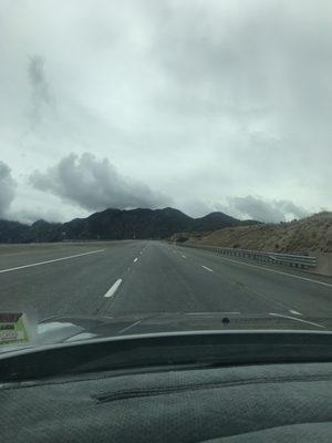 Organ Mountains heading west on HWY 70