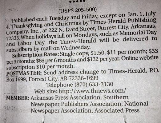 information about the Times-Herald