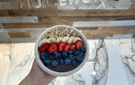 Acai Bowl - Frozen Acai puree with bananas & your choice of milk