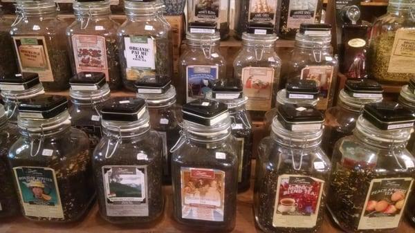 Large selection of fresh teas.