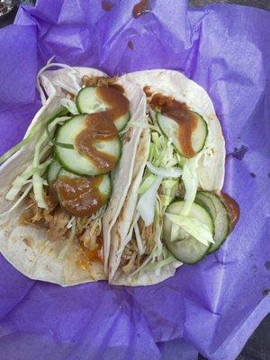 Thai Chicken Sata Tacos