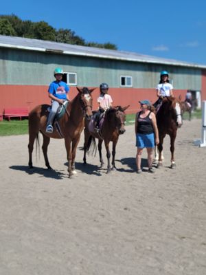 My grandkids LOVED their riding lesson!