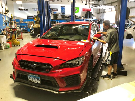 ECS Performance - 2018 STi 3M Clear film installation - ECS' CT Import Performance Center