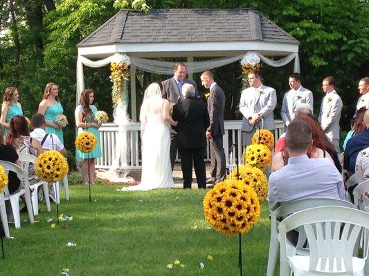 Ceremony at our gazebo