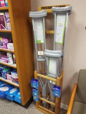 We do sell items such as crutches.