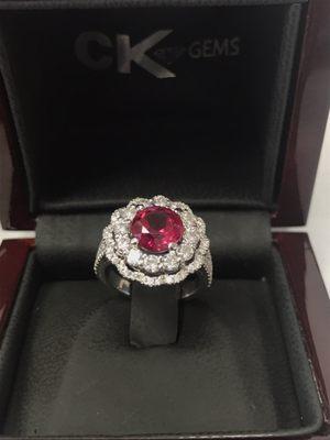 3ct Ruby Diamond Ring