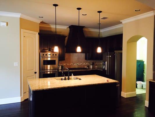 Kitchen cleaning  Granite marble counter tops polished  Stainless steel appliances clean and shiny